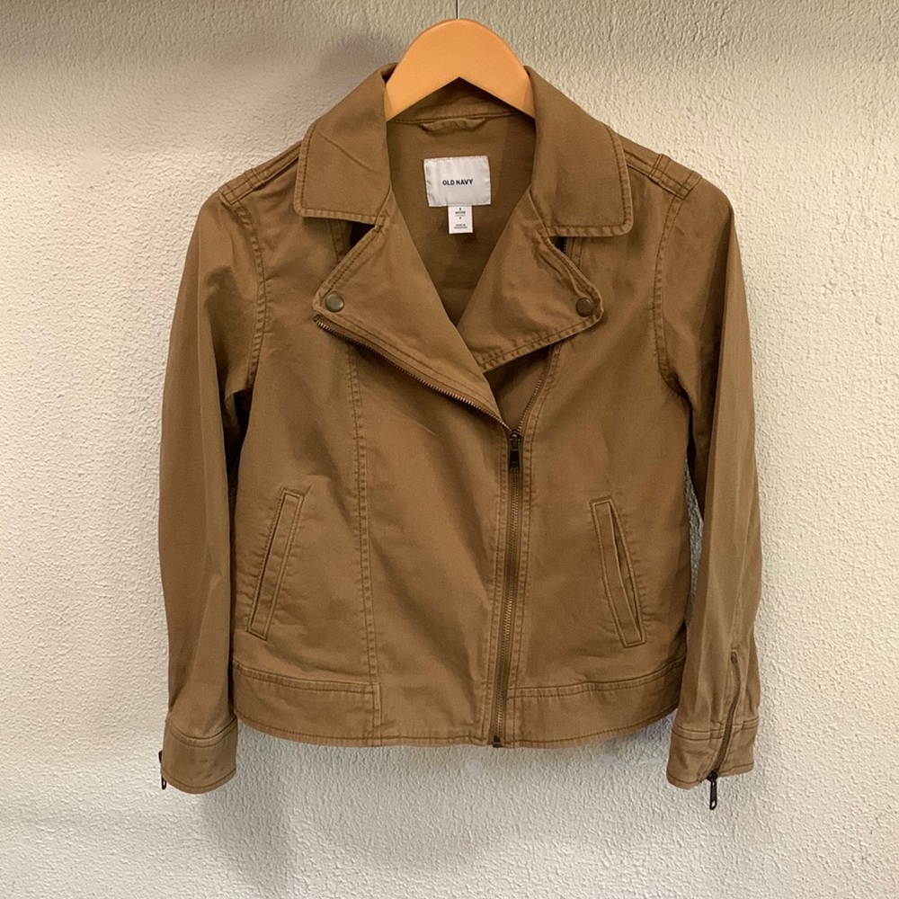Old Navy cotton Moto style jacket. Size S